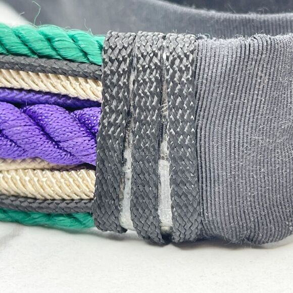 Vintage Ione Rope Mother Pearl Shell Beaded Cinch Belt Medium (M) ✨ - Picture 8 of 12